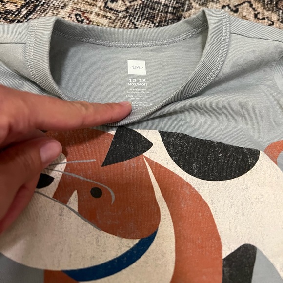 Tea Collection Bulldog Double Sleeve Tee - Picture 4 of 4